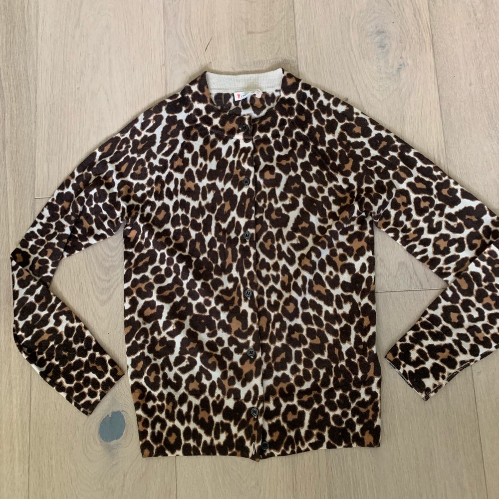 CrewCuts size 10 Cheetah Cardigan